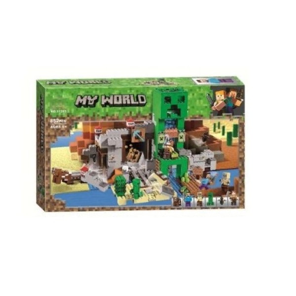 Конструктор LARI Minecraft Шахта крипера 11363, 852 дет.